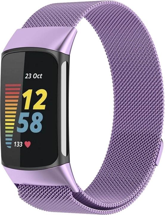 Actual product image Cover-Discount Fitbit Charge 6 - Magnetic replacement strap Milanese (Stainless steel)