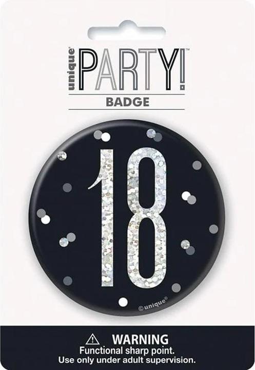 Produktbild Unique Party Prismatisch Abzeichen 18. Geburtstag