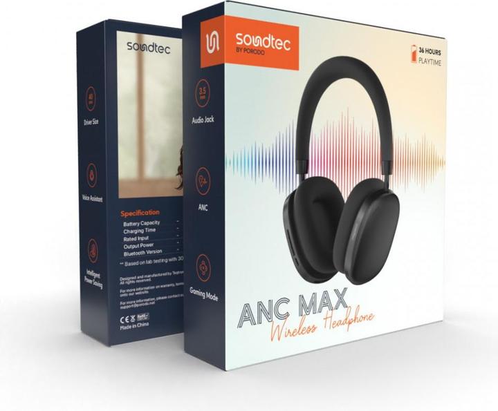 Immagine prodotto Porodo Soundtec AirpodMax (36 h, Senza fili)
