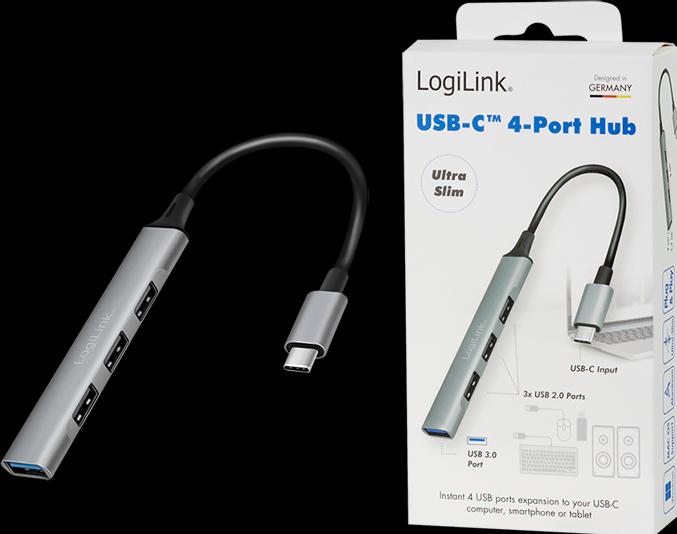 Actual product image LogiLink UA0392 (USB-C, 4 Ports)