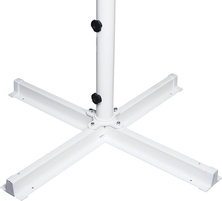 Produktbild Mendler Sonnenschirm Meran II, Gastronomie Marktschirm, Ø 5m Polyester/Alu Mast weiss 28kg - creme-beige mit (5 m)