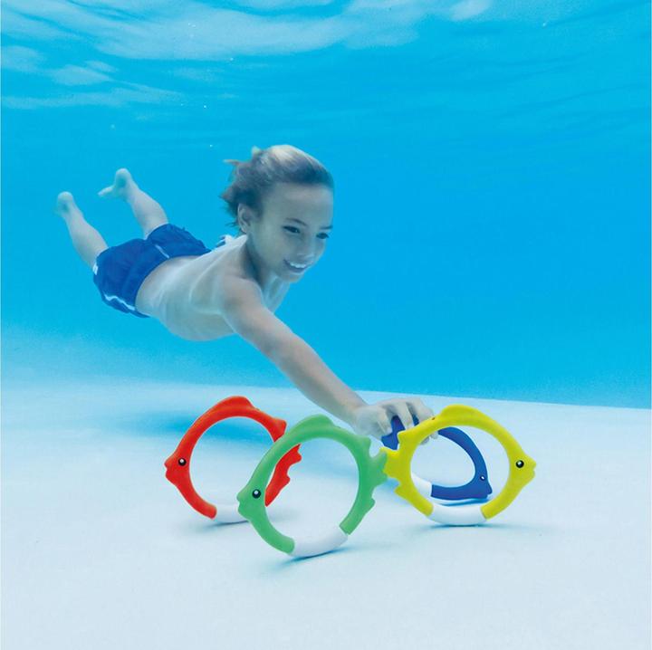 Actual product image Intex Diving ring set fish