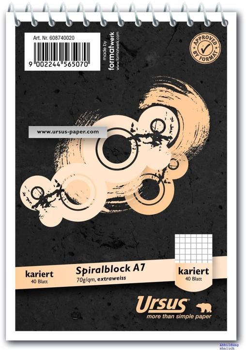 Produktbild Ursus Spiralblock (A7, Kariert)