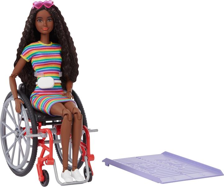 Actual product image Barbie Fashionistas doll (African-American) with wheelchair