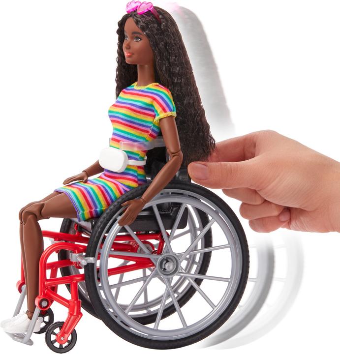 Actual product image Barbie Fashionistas doll (African-American) with wheelchair