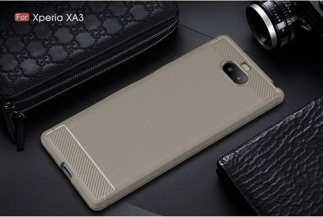 Image du produit MU Style Série de boîtiers souples en fibre de carbone TPU (Sony Xperia XA3)