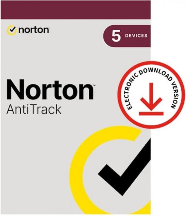 Norton AntiTrack (5 Utilisateur, 5 Périphériques/Utilisateurs, 12 mois)