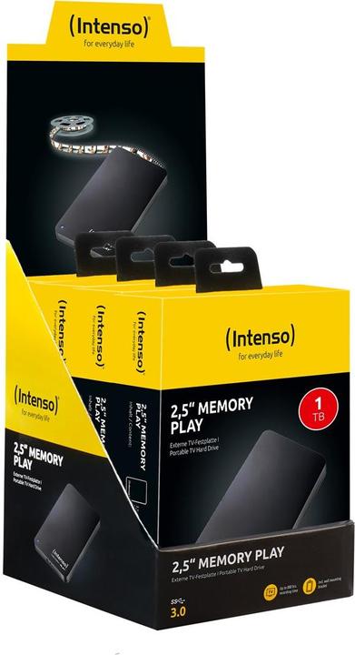 Produktbild Intenso HDD Memory Play 1 TB juodasis išorinis diskas (6021460) (1 TB)