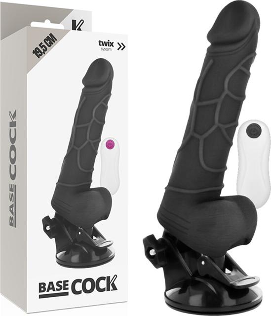 Produktbild Basecock Realistic Vibrator Fernbedienung Schwarz 19.5cm