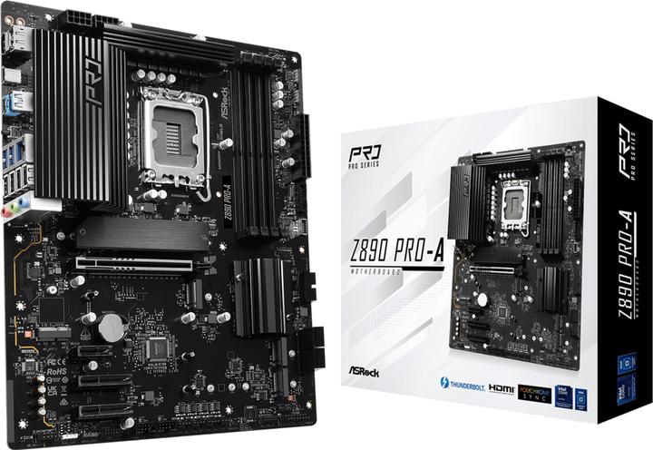 AsRock Z890 Pro-A Intel DDR5 S1851 (Prise S1, Intel Z890, ATX)