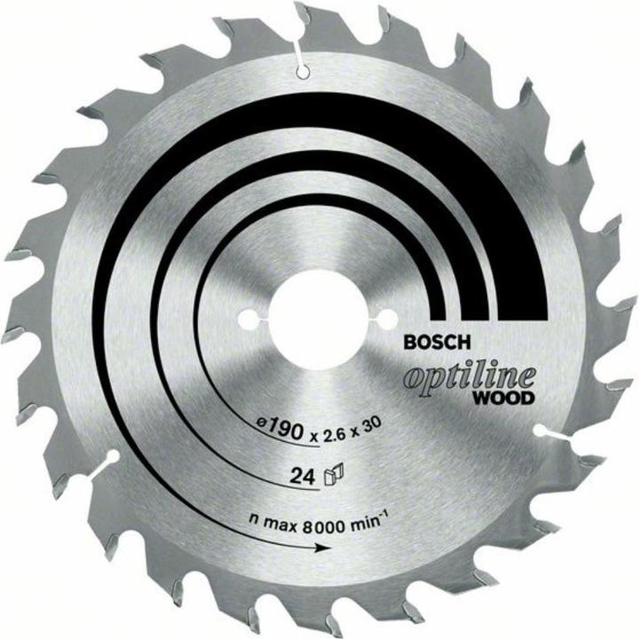 Actual product image Bosch Professional Zubehör PRO Wood circular saw blade, 190 x 2.6 x 30 mm