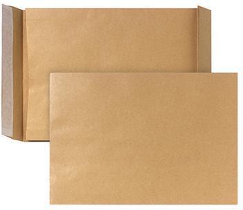 Produktbild Posthorn Faltentaschen B4 oF/hk braun 40mm Klotzboden 150g Packung 200 Stück (1 x)