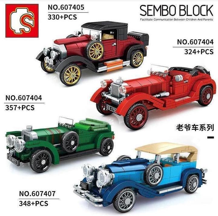 Actual product image Sembo 607406 - Classic Car vintage car green