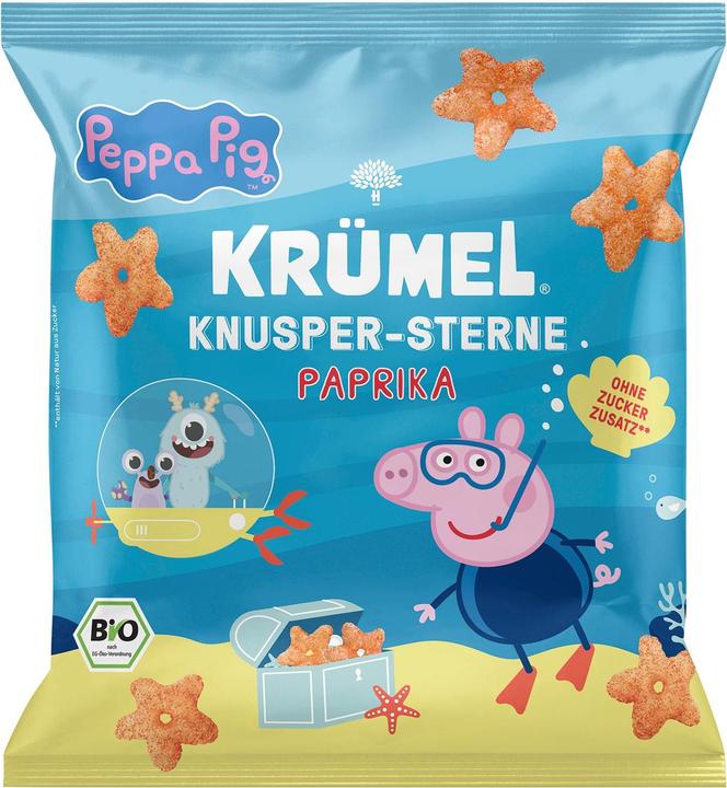 Image du produit Krümel Plaisir de grignoter Étoiles croustillantes au paprika Peppa Pig 20 g (20 g)