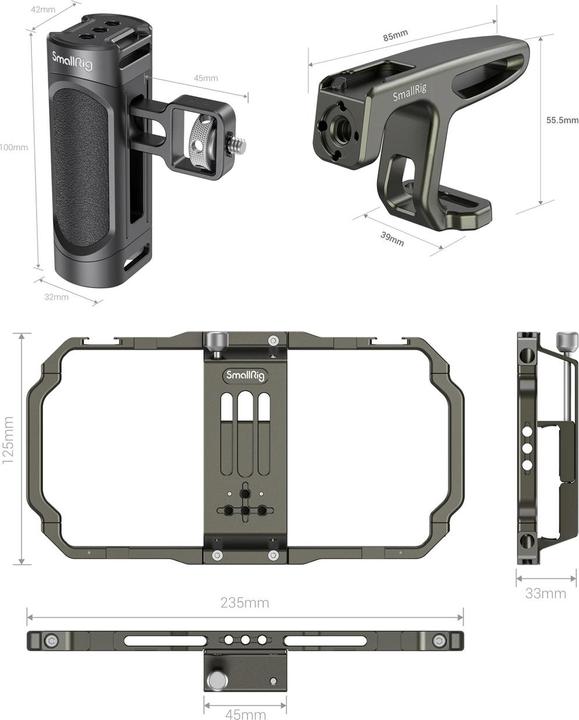 Image du produit SmallRig Cage universelle pour téléphone portable Kit vidéo (Cage)
