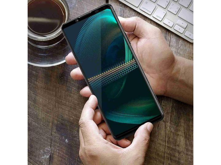 Actual product image Screenguard Sony Xperia 5 III Full Screen Protective Glass Film 2.5D 9H (1 Piece, Sony Xperia 5 III)