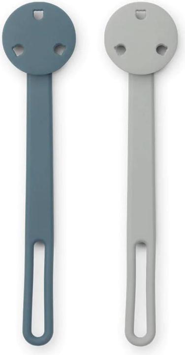 Produktbild Liewood Nuggi Halter Schnullerband Willow er Set % Silikon Whale Blue Dove Blue Mix
