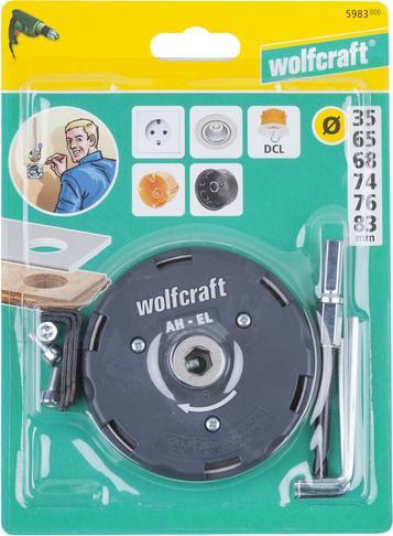 Produktbild wolfcraft wolfcraft 1 verst. LS Ø35,65,68,74,76,83mm (AH-EL) (83 mm, 68 mm, 35 mm, 74 mm, 76 mm, 65 mm)