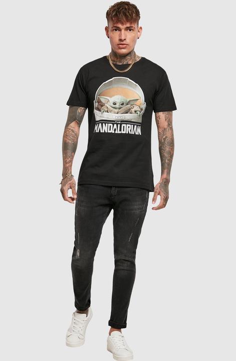 Produktbild Mister Tee Baby Yoda Mandalorian Logo Tee (XL)