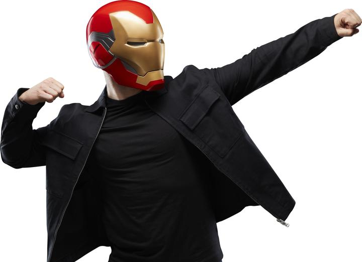 Actual product image Hasbro Avengers: Endgame Marvel Legends Electronic Helmet Iron Man Brand LXXXV