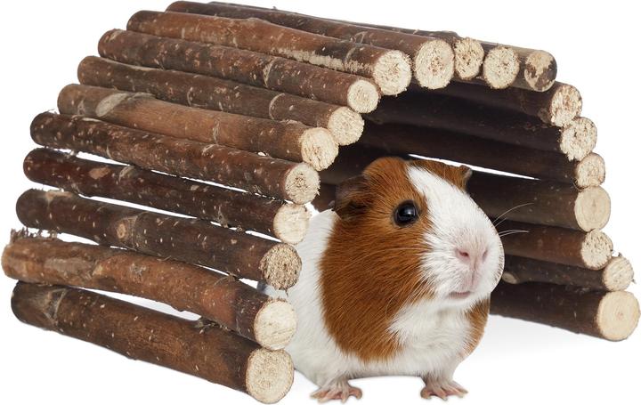 Actual product image Relaxdays Rodent bridge wood