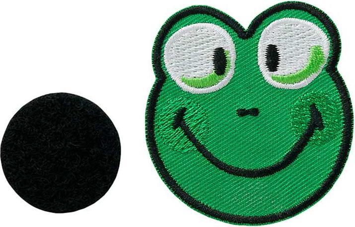 Actual product image Mono Quick Applikationen - Kids and Hits - aufbügelbar Smiley© Froschkopf mit Klett (1 x)