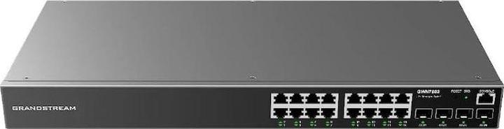 Actual product image Grandstream GWN7802, Managed Switch, 16x Gigabit ports, 4x SFP, L2 layer (16 Ports)