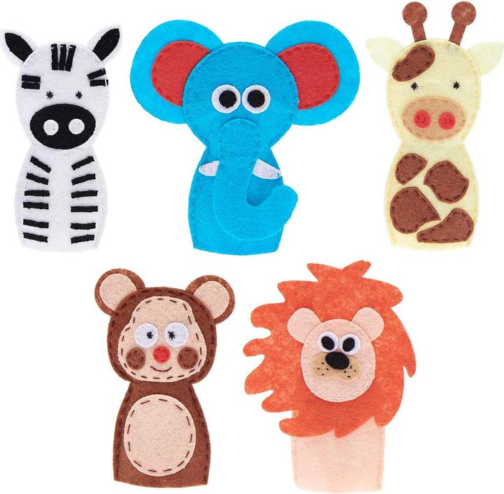 Produktbild Rico Design Bastelset Fingerpuppen "Tiere"