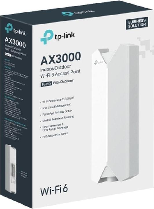 Image du produit TP-Link AX3000 INDOOR/OUTDOOR DOUBLE BANDE WI-FI 6 POINT D'ACCÈS (2402 Mbit/s)