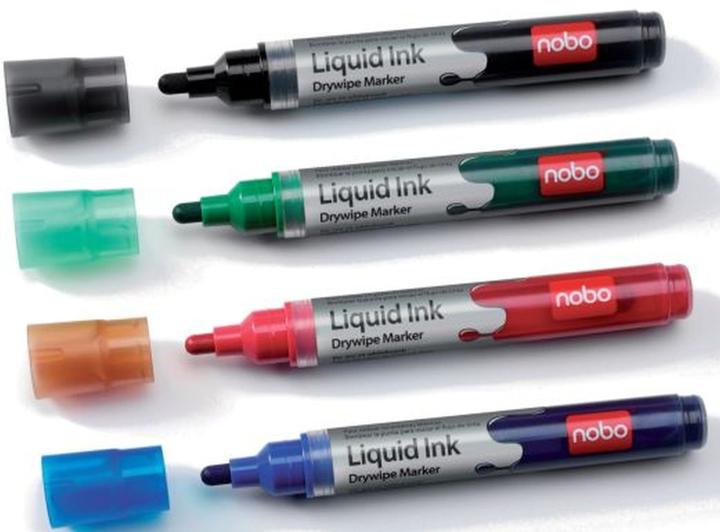 Produktbild Nobo 1902408 Whiteboard Marker (Mehrfarbig, 3 mm, 4 x)