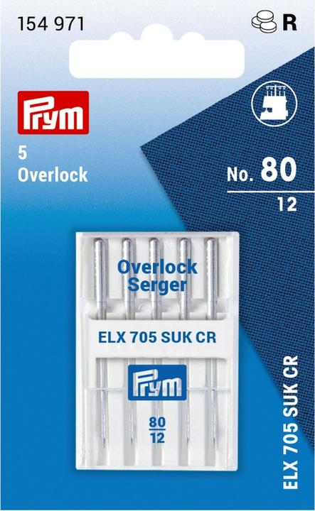 Produktbild Prym Nähmaschinennadel Overlock NM80, SB5, ELX705 SUK CF