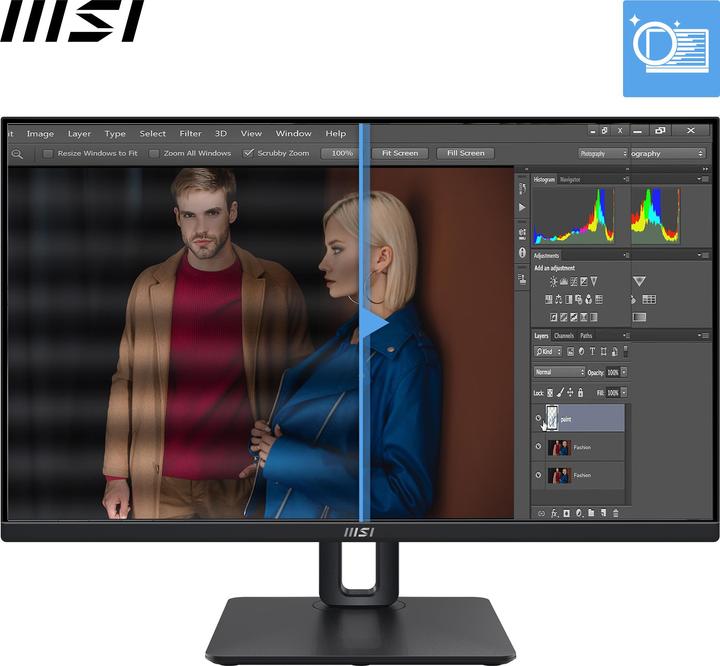 Produktbild MSI 24" PRO MP245PG Pro Flat TFT 1920x1080 FHD 4ms (1920 x 1080 Pixel, 23.80")