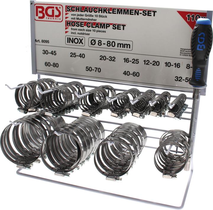 Produktbild BGS Schlauchklemmen-Sortiment (Schlauchklemme)
