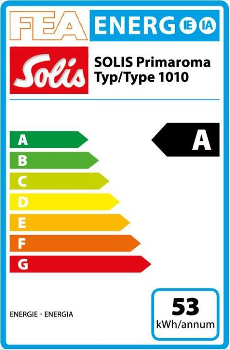 Label énergétique Solis Arôme primaire type 1010