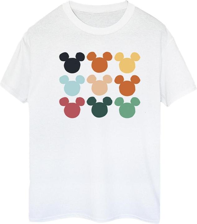 Immagine prodotto Disney Mickey Mouse Heads Square Maglietta Ampia Donna (L)