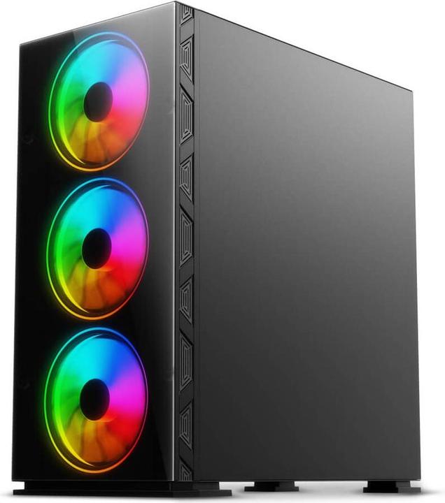 Actual product image Savio PC Case Prime X1 ARGB Glass Black (ATX, mATX, Mini-ITX)