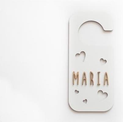 Actual product image Vintiun Door hanger heart personalizable