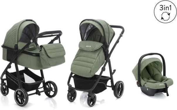 Actual product image Mica Pushchair set - Jaguar - Colour: green melange