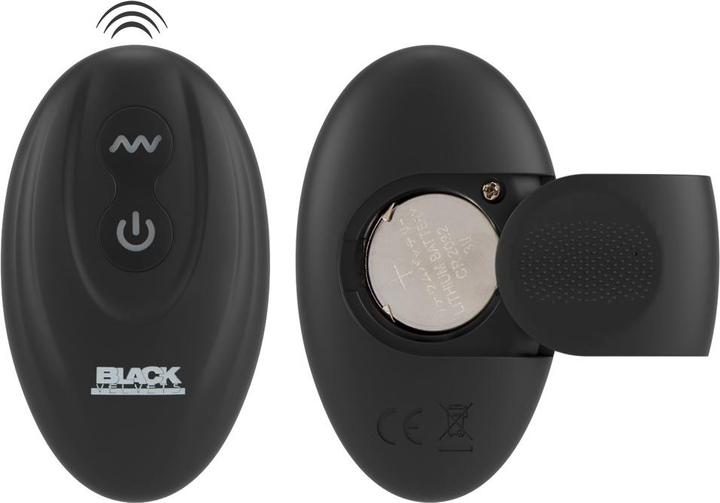 Productafbeelding Black Velvets Cockring met RC buttplug (2.60 cm)