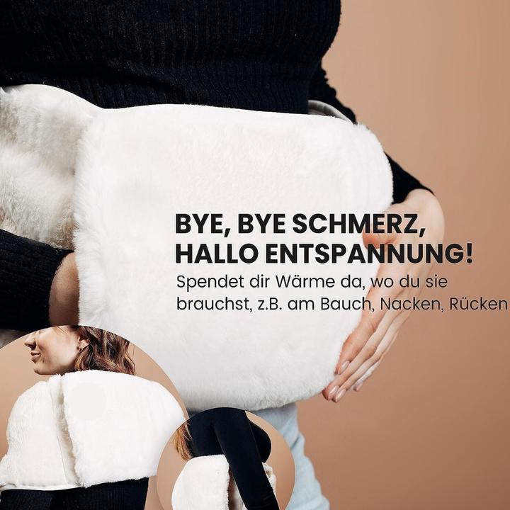 Actual product image Hermex Wärmegürtel- und Wärmflaschen-Set Handwärmer Bauchwärmer Heizflasche (0.80 l)