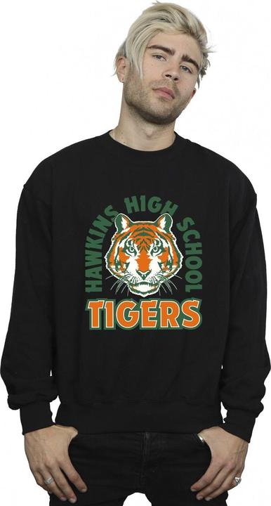 Actual product image Netflix Mens Stranger Things Hawkins Arch Tiger Sweatshirt (M)