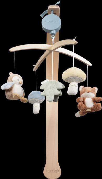 Produktbild Little Dutch Musik Mobile aus Holz Forest Friends