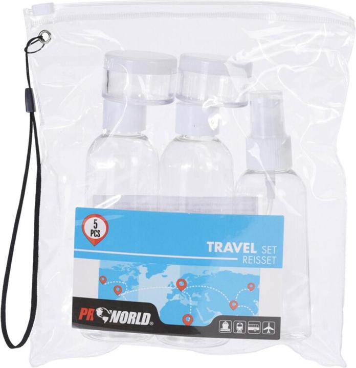 Image du produit ProWorld Set de bouteilles de voyage pour bagage à main, 15 pièces (Flacons pour liquide)