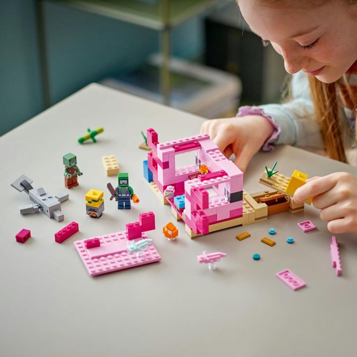 Actual product image LEGO The Axolotl House (21247, LEGO Minecraft)