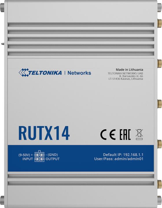 Actual product image Teltonika LTE industrial router RUTX14