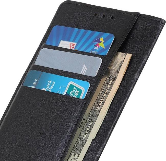 Actual product image MU Classic Litchi Leather Bookcover Series (Motorola Moto G13, Motorola Moto G23)