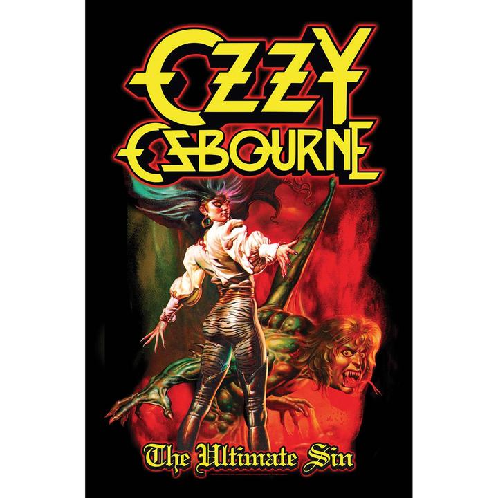 Image du produit Ozzy Osbourne L'affiche textile du péché ultime (106 x 70 cm)