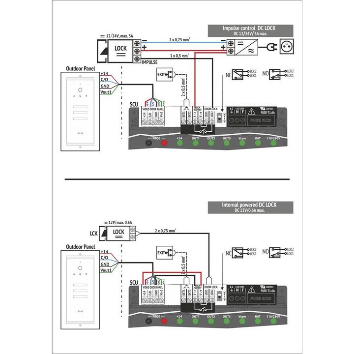 Actual product image Bellcome Video door phone d 7" kit 1 family (Cable)