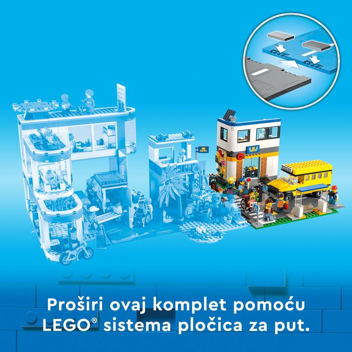 Produktbild LEGO Schule mit Schulbus (60329, LEGO City)