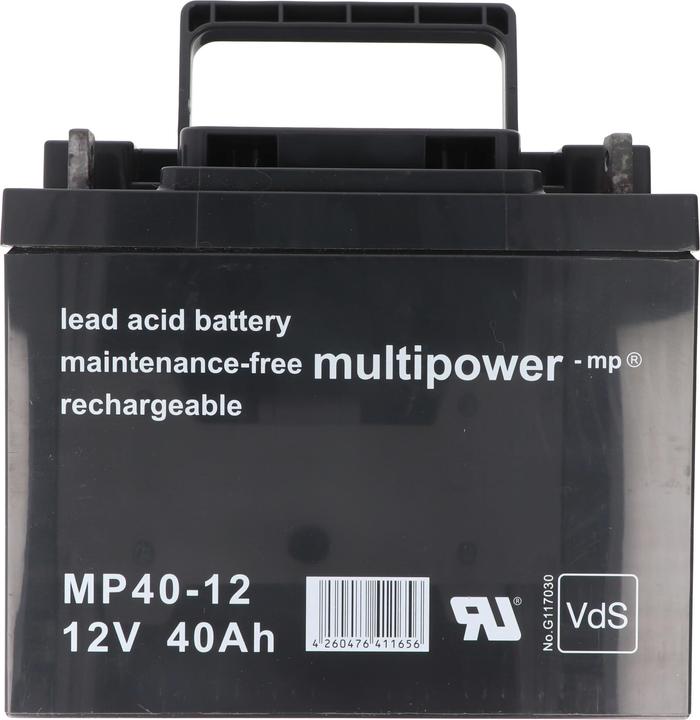Produktbild Multipower MP40-12 12V 40Ah Bleiakku AGM Blei Gel Akku (12 V, 40 Ah)